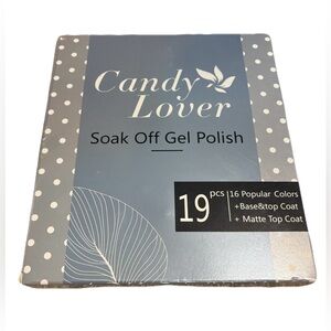 (Candy Lover) Never Used Gel Nail Polish Set: 19 Piece Kit